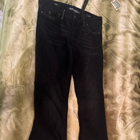 NWT Affliction Jade style black denim jeans 28 - Picture 5 of 6